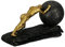 Wisifayardin Sisyphus-Skulptur mit Bronze-Akzent, schwere Kugel, Kriegsfigur, modernes Kunstharz-Dekor für Büro oder Wohnzimmer, Sportlerfigur, Ornament und Skulpturen Dekoration