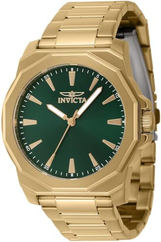 Invicta Herren Analog Quarz Uhr mit Edelstahl Armband 46841