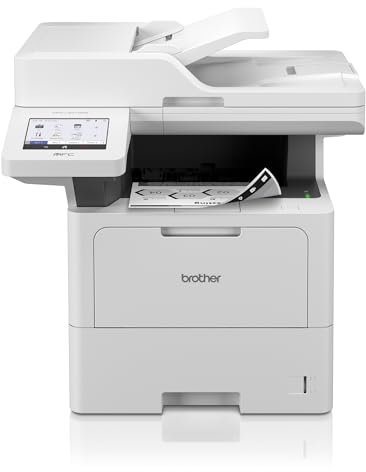 Brother MFCL6710DW, Impresora multifunción láser Monocromo 4 en 1, de Uso Profesional, con dúplex automático en Todas Las Funciones y Tarjeta de Red,