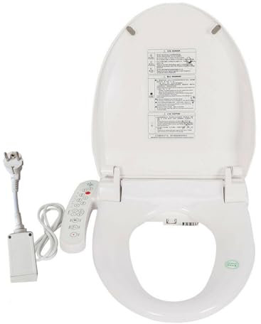 KEESUNG Elektrisch Toilettensitz, Smarter WC-Sitz Abnehmbar mit Selbstreinigende Düsen Toilettensitz Smart Dusch WC-Sitze mit Düse, Einstellbare Sitztemperatur und Lufttrocknertemperatur 32℃-48℃