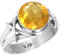 925 Sterling Silber Ring Citrin Quarz Handgemacht Schmuck Größe 70 (22.3) (99085_CIT_R132)