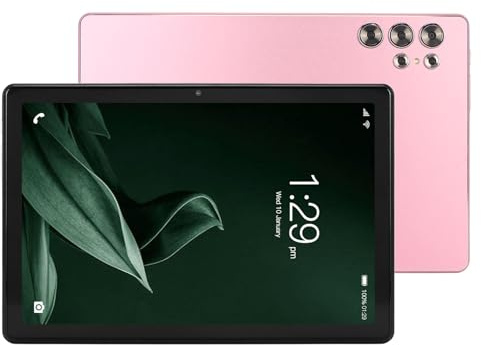 Elprico 10,1-Zoll-Tablet, 12 GB RAM, 256 GB ROM, 4G LTE-Tablet für Mobile Anrufe, Tablet mit 2560 X 1600 Auflösung,5.0-Tablet (PINK)