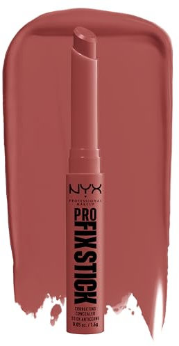 NYX Professional Makeup Korrigierender Concealer, Kaschiert Augenringe, Unreinheiten, dunkle Flecken und Verfärbungen ab, Mit Hyaluron, 12 Stunden Halt, Vegane Formel, Pro Fix Stick, Brick Red