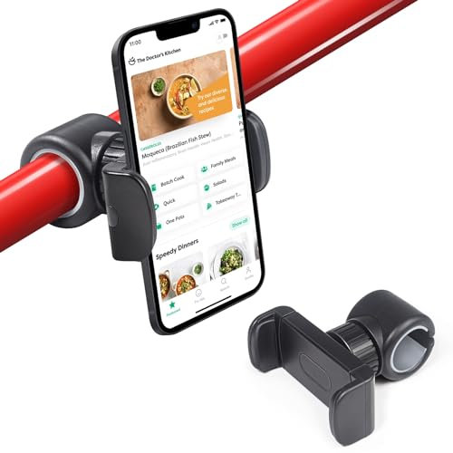 Kevenal Handyhalterung für Kinderwagen – Einkaufswagen-Handyhalterung – Kinderwagen-Handyhalterung mit Klemme, rutschfeste 360-Grad-Einkaufswagen-Handyhalterung, Kinderwagen-Halterung für Baby