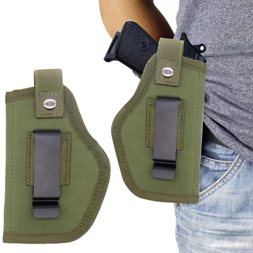 Pistolenholster,Waffenholster,Gürtelholster,Taktische Pistolenholster,Universal Holster für Pistolen,Universal Links und rechts,Verwendet für Jagd und Training im Freien,Grün