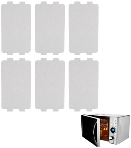 Glimmerscheibe, Mikrowelle Glimmerplatte Reparatur Teil, Universal Glimmerblatt, für Mikrowelle,6 Stück, 11,6 x 6,5 cm Grau