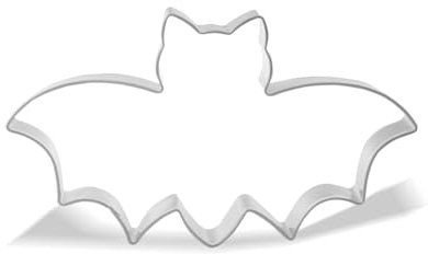 Keewah Ausstechform Fledermaus, 11,4 x 5,1 cm, Edelstahl