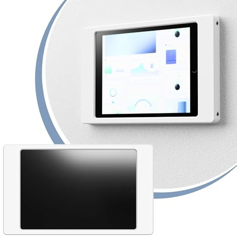 Cleverstation Tablet Wandhalterung für Apple iPad mini 4/5 Gen (7,9 Zoll) - Schraubmontage-Rahmen Wandhalter - Weiß