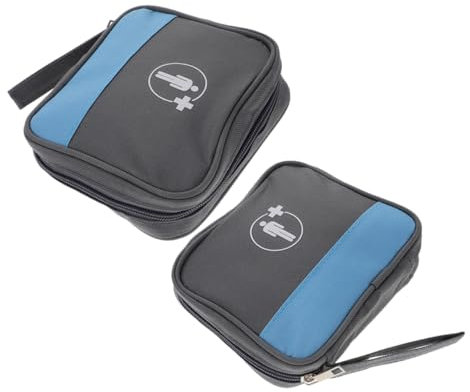 OSOLADY 2stücke Notfalltasche Für Medikamente Leichte Tragbare Erste-hilfe-tasche Für Büro Sport Und Outdoor-aktivitäten Organisierte Medikamentenaufbewahrung