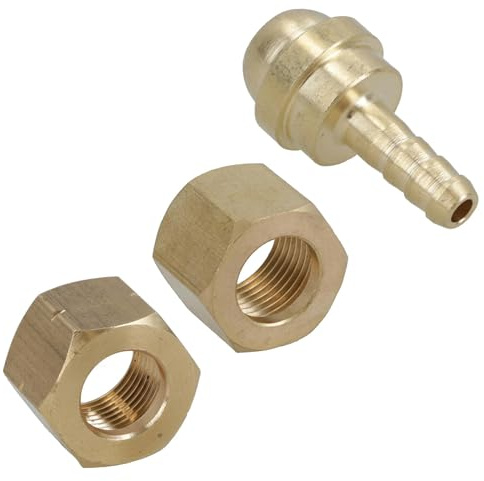 Welding Gas Hose Connector 3/16 Hose Tail with 3/8 BSP RH + LH Thread Nuts 2pc