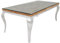 Riess Ambiente Design Esstisch MODERN BAROCK - 200cm - Natur Chrom - Teakholz mit Edelstahl Beinen und Glasplatte