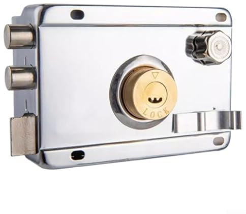 Sumsoctober Serrure de porte de maison, serrure de porte extérieure conviviale conçue pour la sécurité de la maison, fabriquée à partir d'acier laminé à froid (ouvert à droite)