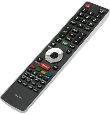 ER-33903HS Ersetzt Fernbedienung -VINABTY-fit für Hisense TV-Fernbedienung ER-33903HS ER-33903 LHD32K16 LTDN40K366 LHD32K160 LHD32K20DW LTDN50K366 LHD32K20SEU LHD24K300WSEU