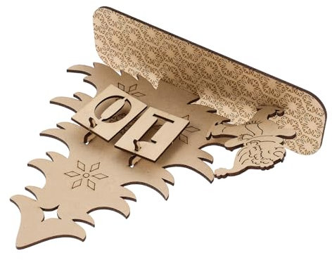 MAGICLULU Holz-adventskalender Für Tisch Diy-weihnachtskalender Mit Countdown-funktion Weihnachtsdekor Heimdekoration Geschenkidee