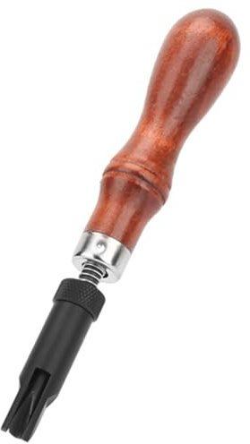 Leather GrooverV Type Push GRO Wood Handle V Type Push Groover Leather Grooving Craft Gouge Tool in Leather The Crafted Accuracy to Grooves with and for V Shaped The Effortlessly