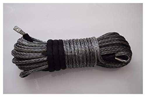 Windenseil, Grau 11mm * 30m Synthetisches Seil, 7/16 Spectra Winch Kabel, Ersatzsend Seil for Winde, Kevlar Winchkabel