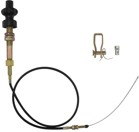 Cable acelerador universal para excavadora tractor cosechadora compactadora barco motoazada cortacésped moto controlador de respuesta cable de control manual del acelerador (1.5m cable longitud)