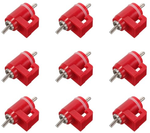 Hühnertränkennippel 4x2,3x1,5cm aus Kunststoff und Metall 10 Stück | Automatische Geflügeltränken, Metallische Nippelstruktur, für Hühnerställe und Gewerbliche Farmen