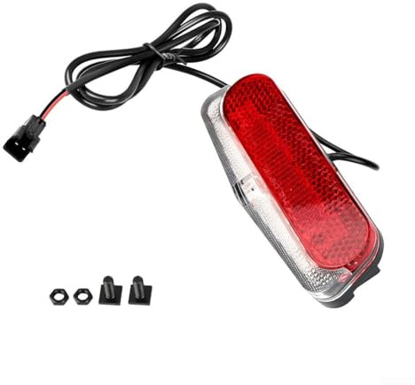 EffiFish Ebike Rücklicht, 36 V, 48 V, mit 2-poligem SM-Anschluss, entworfen für Bafang-Antriebs- und Nabenmotor-Controller, Nachtfahrt-LED-Lampe