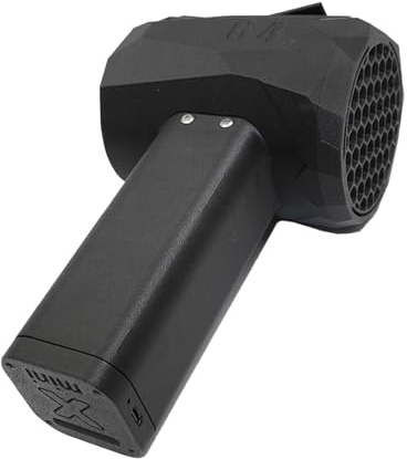 Tomantery Dépoussiéreur D'air électrique Portable, Moteur sans Balais Efficace, Vitesse de 240 Km/h pour le Nettoyage de Voiture et L'époussetage Industriel, Matériau Composite en Fibre de Carbone
