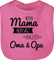 Shirtracer Baby Lätzchen - Sprüche - Wenn Mama nein sagt frag ich Oma und Opa - Unisize - Pink - lustige babysachen spruch omi sabberlatz babykleidung mit süßen sprüchen spruche omas babylätzchen
