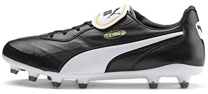 PUMA Unisex King Top FG Fußballschuhe, Black White, 41 EU