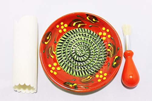 JOSKO Produkte 2736 Reibeteller Set, Keramik, rot