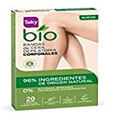 Taky Bio Natural 0% Bandas De Cera Corporales Depilatorias 20 Uds - 5 ml, 20 unidad, 1