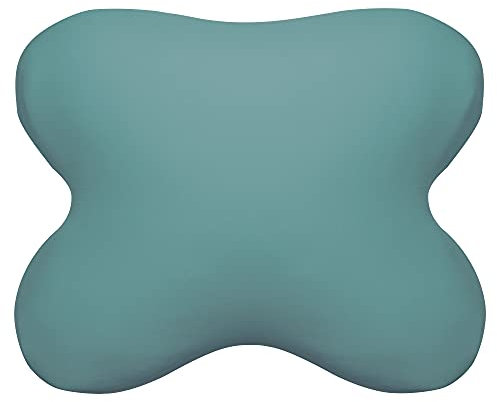 Edda Lux Bezug passend für Tempur OMBRACIO Schlafkissen, 60/56 x 50/48 cm, formbeständiger Jersey Kissenbezug für Schmetterlingskissen, aus 100 % Baumwolle, in Salbei