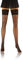 Sesto Senso Medias Rejilla Autoadhesivas Encaje Lencería Sexy Mujer 3/4 M/L Negro