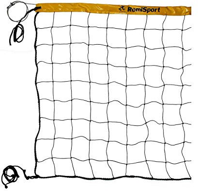 RomiSport Netz für Beachvolleyball Garten Netz zum Strandvolleyball Outsdoor Volleyballnetz 8,5m Garten Strand Sport Net
