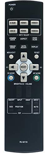 ALLIMITY RU-M116 Fernbedienung Ersetzen für NEC Projector Monitor 24WMGX3