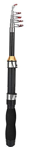 BLLBOO Angelrute - Angelrute Kleine Seestange Tragbare Kurzstangeis-Angelrute Mini-Angelgeräte 28049-100(1.2m)