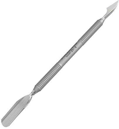 Staleks Pro SMART 51 Manicure Pusher Type 2 – Wide Pusher and Cleaner – Stainless Steel – Professional Cuticle Tool for Manicure and Pedicure