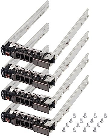 Lot de 4 supports de disque dur 2,5 SSD G176J pour disque dur SAS SATA compatible avec Dell PowerEdge R610 R620 R710 T710 R720 R815 R820