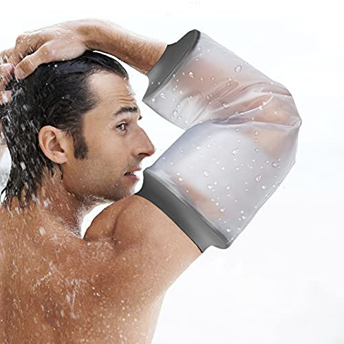 PICC Line Funda de ducha impermeable, para brazo superior, reutilizable para adultos, protector de manga de línea IV y PICC para baño, cubiertas fundidas para brazo, codo, baño, quimioterapia,