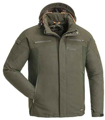Pinewood Herren Hunter Pro Xtrem 2.0 Jacke - Jagdjacke Herren - wind- und wasserdicht mit vielen praktischen Taschen und Signalband, komfortabel und atmungsaktiv