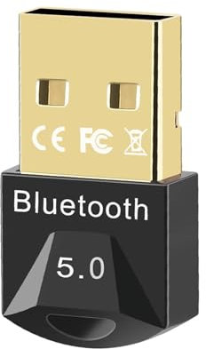 iJiZuo Adaptador USB de Bluetooth 5.0 USB Dongle Transmisor y Receptor para para Ordenador, portatil, Auriculares, Altavoz, Teclado, Compatible con Windows XP/7/8/8.1/10/Vista, Plug and Play