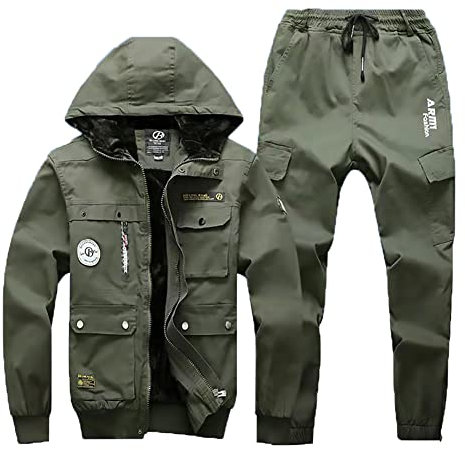 YJKJ Herren Arbeitsjacke, Arbeitsjacke, Verdicken Tragbar Winddicht, Geeignet Zum Warmhalten Bei Outdoor-Arbeiten Im Winter,3XL