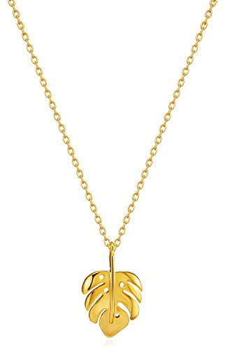 MRSXIA Gold Necklace for Women Pendant 18K Gold Filled Dainty Chain Simple Jewelry, Metal, No Gemstone