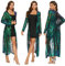 Women's Sequin Cardigan Summer Cover Up Dress Glitter Sparkle Open Front Coat Dresses Duster for Evening Prom, Green, 5X-Large