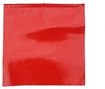 QuH | Warnflagge Rot, nach StVO § 22, Warnfahne, Endfahne, Schlussfahne, 30 x 30 cm | 10 Stück