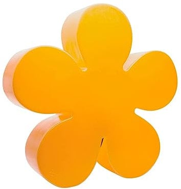 8 seasons design Shining Flower Solar Deko-Lampe Blume Ø 40cm (Gelb), inkl. Solarmodul und LED-Leuchtmittel in warmweiß, Outdoor Deko, Garten