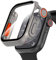 Diruite Funda para Apple Watch Series 6/5/4/SE 44mm Cristal Templado Protector Pantalla,Apariencia Creativa HD Protección Completa PC Dura Carcasa para iWatch 44mm Case