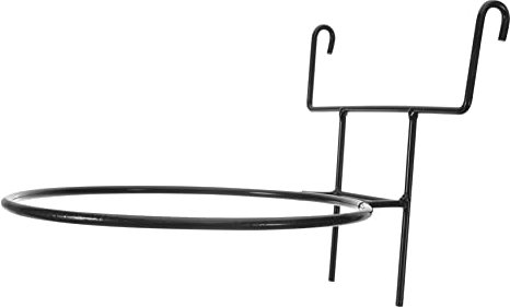 YARNOW Support Mural pour Pot de Fleurs en Forgé Porte-Plante Suspendu Balcon Support de Jardinière Extérieur Intérieur Présentoir pour Plantes Fleurs Bonsaï Balcon Jardin Cour