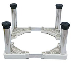 Tambor Lavadora Estante Base Ajustable Secadora y Frigorífico Rejilla Alta 28-31 cm Ancho/Largo 42-70 cm Stent Congelador Frigorífico Base Marco Efecto de reducción de Ruido Niveles de Burbuja (1