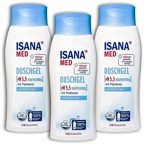 3 er PACK ISANA Med Duschgel PH5 Hautneutral 3 x 250 ml