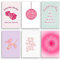 Prinajssiad Poster, ungerahmt, 20,3 x 25,4 cm, Rosa, adrett, für ästhetische Raum, Folklore, Taylor, Affirmationen, Leinwand, Wandkunst, Schlafzimmer, Wohnheim, Wandcollage, 6 Stück