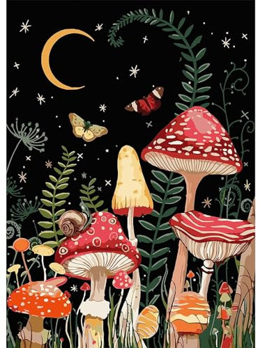 YALKIN Malen nach Zahlen für Erwachsene, DIY-Blume mit Pinsel und Acrylfarben, 30 x 40 cm, flammenloses Ölgemälde-Set als Geschenk für Freunde, Weihnachten