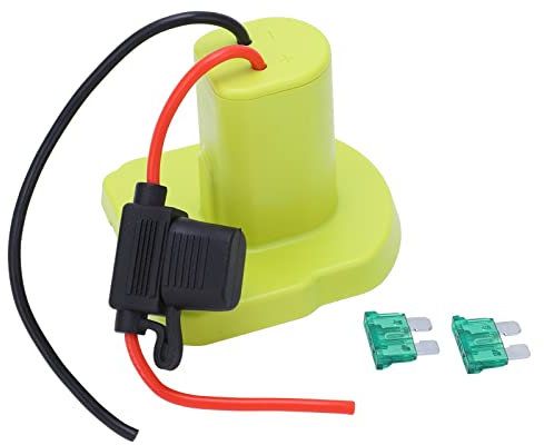 KELFEEAO Adaptateur De Roue électrique pour Ryobi One+, Kit De Convertisseur De Batterie 18v avec 2 Fusibles 30a, Convertisseur De Puissance à Fil 14awg pour Voiture Rc, Jouets, Robotique, Bricolage
